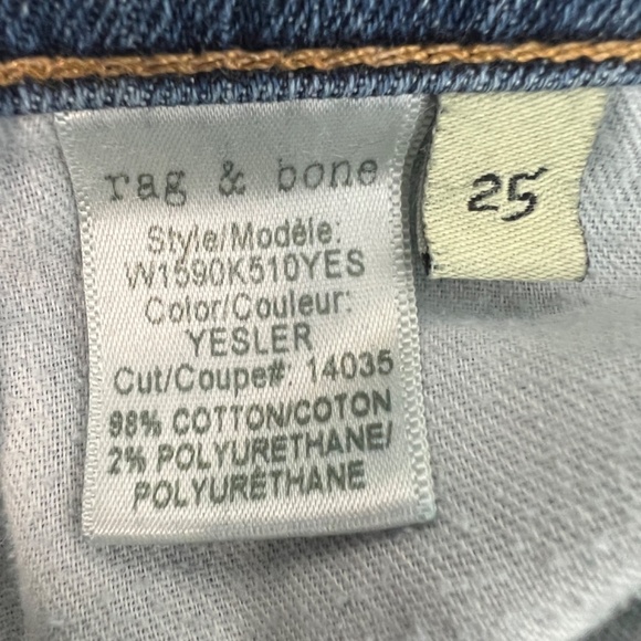 Rag & Bone Yesler Distressed Country Western Chic Cowgirl Womens Jeans Size 25 - Picture 3 of 11